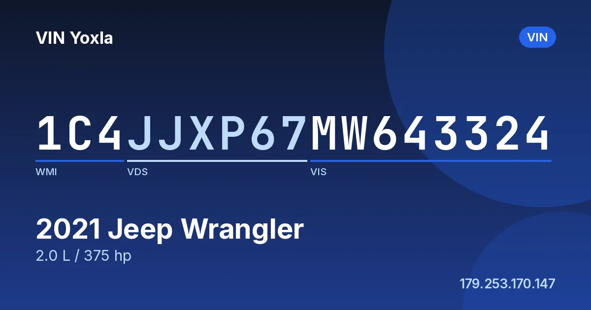 1C4JJXP67MW643324 Jeep Wrangler