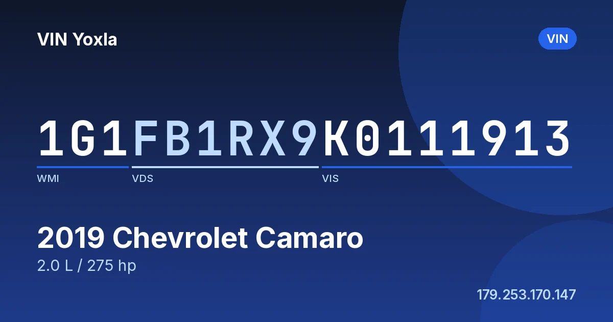 1G1FB1RX9K0111913 Chevrolet Camaro