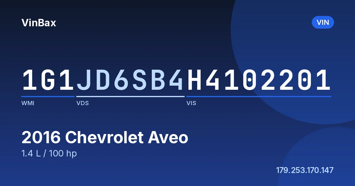 1G1JD6SB4H4102201 Chevrolet Aveo