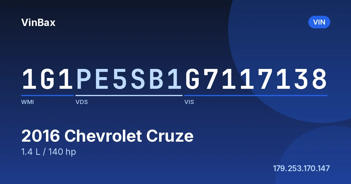 1G1PE5SB1G7117138 Chevrolet Cruze