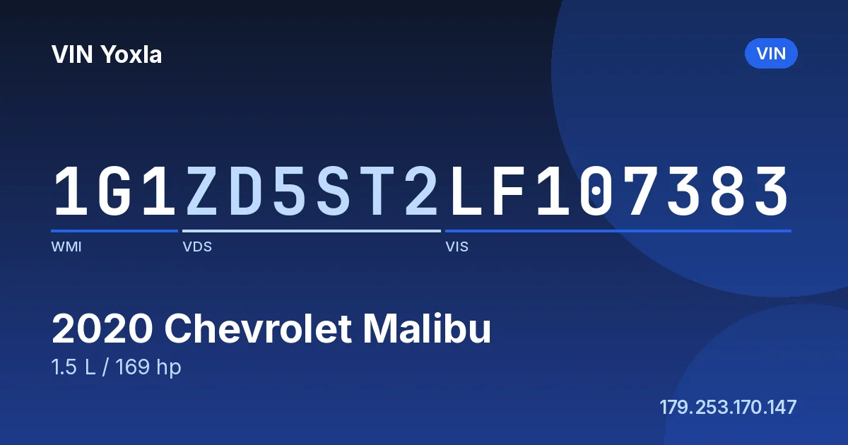 1G1ZD5ST2LF107383 Chevrolet Malibu