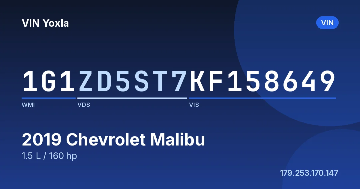 1G1ZD5ST7KF158649 Chevrolet Malibu