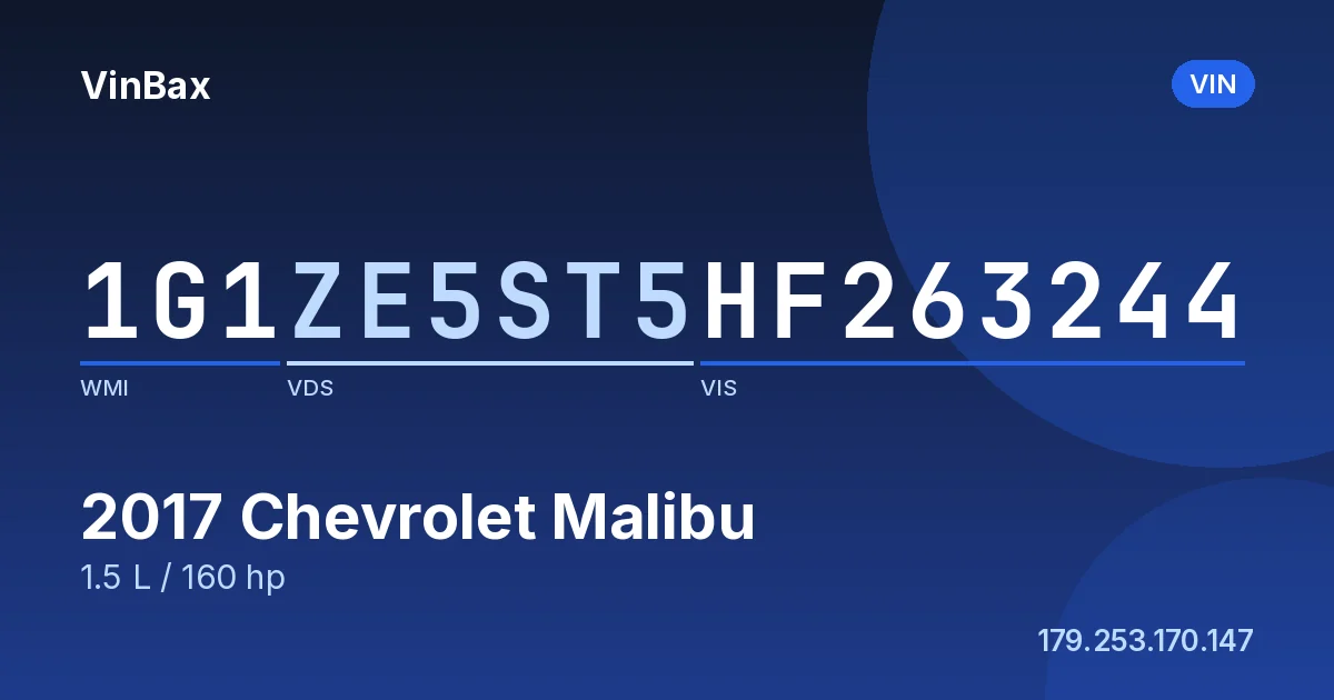 1G1ZE5ST5HF263244 Chevrolet Malibu