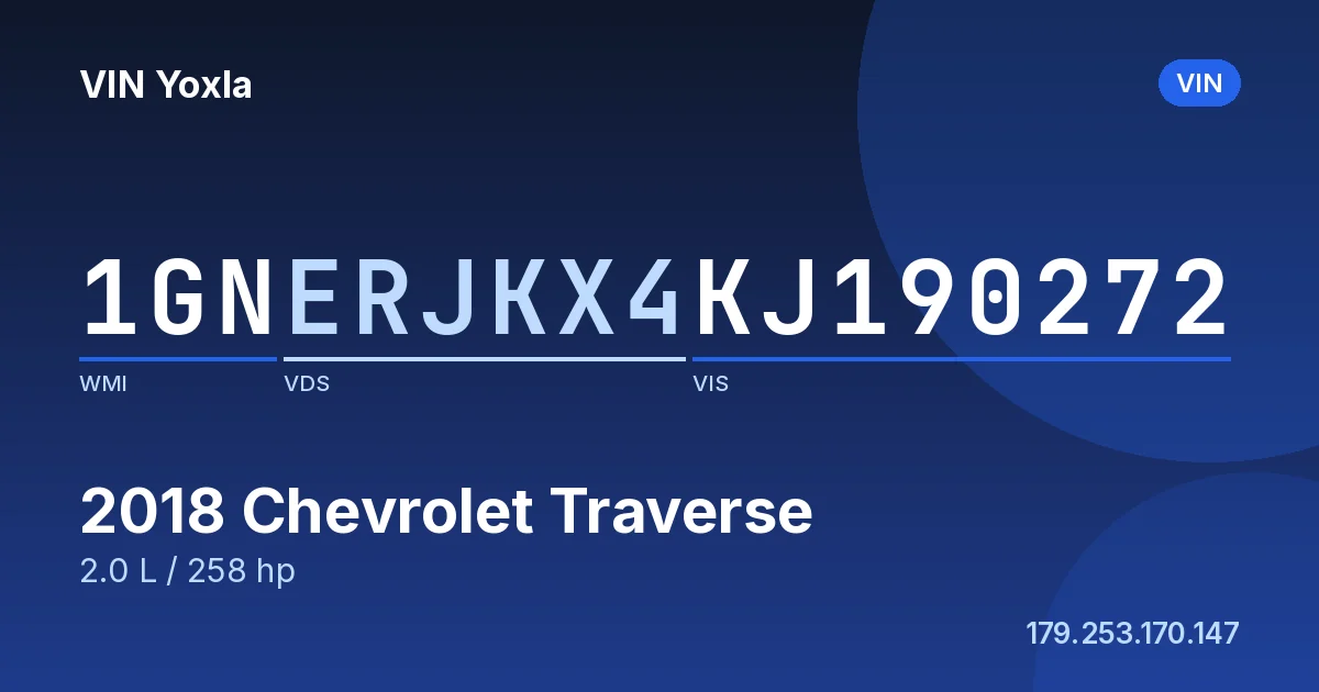 1GNERJKX4KJ190272 Chevrolet Traverse