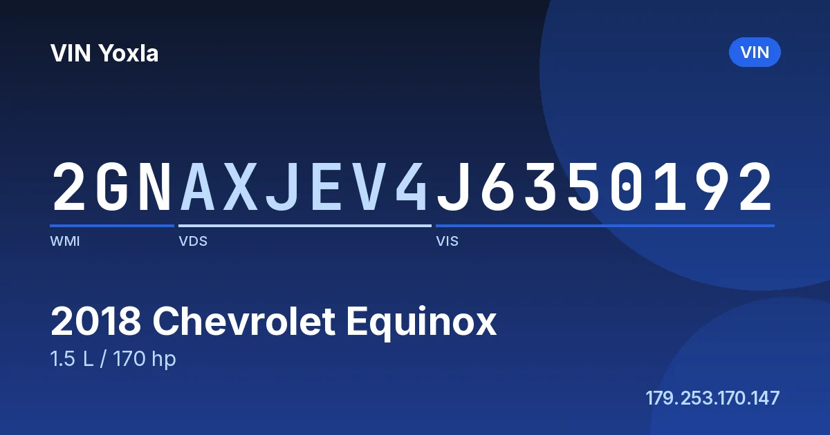 2GNAXJEV4J6350192 Chevrolet Equinox