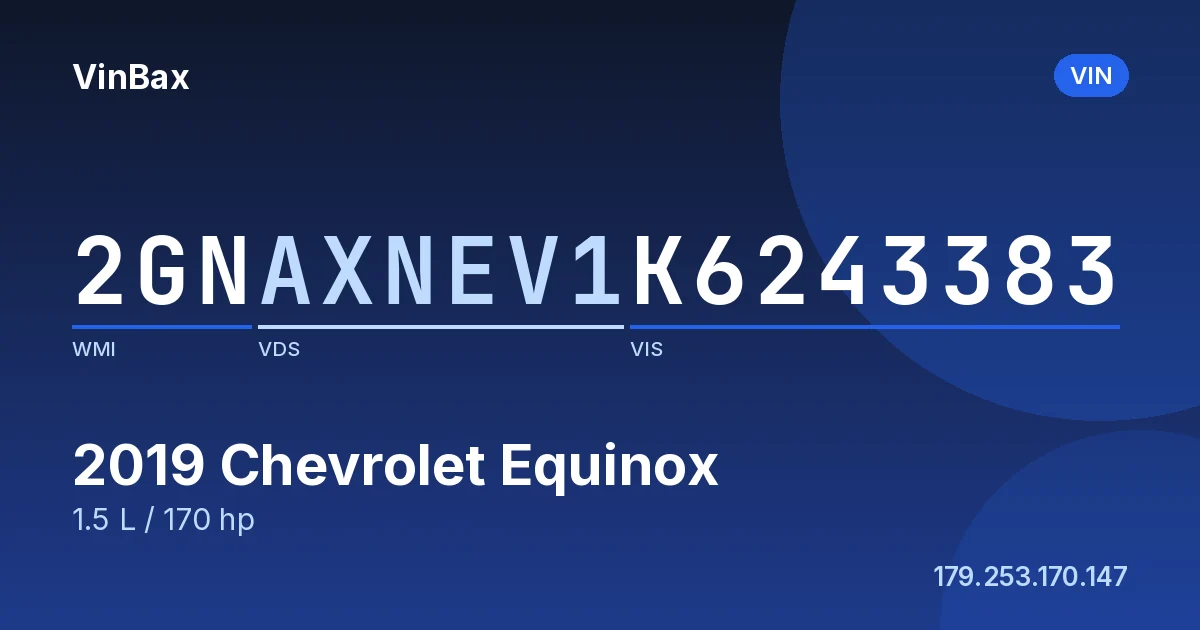 2GNAXNEV1K6243383 Chevrolet Equinox