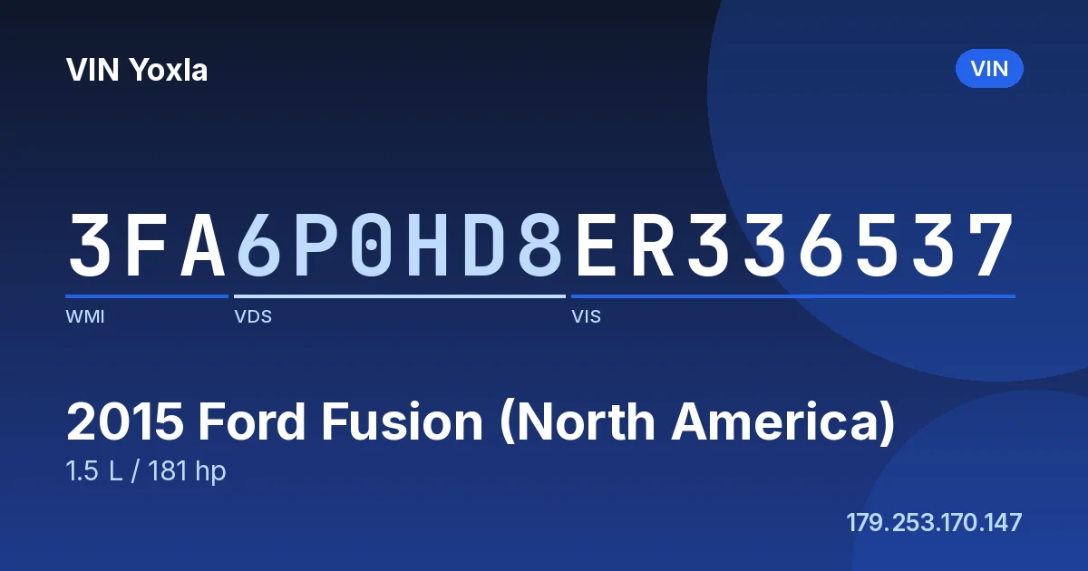 3FA6P0HD8ER336537 Ford Fusion (North America)