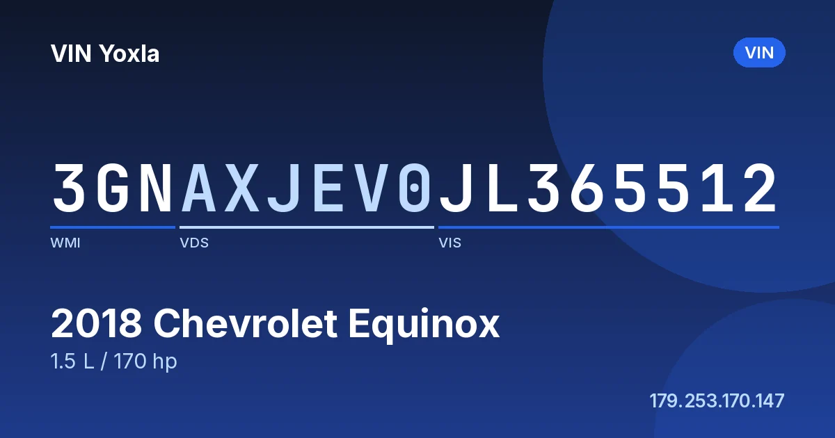 3GNAXJEV0JL365512 Chevrolet Equinox