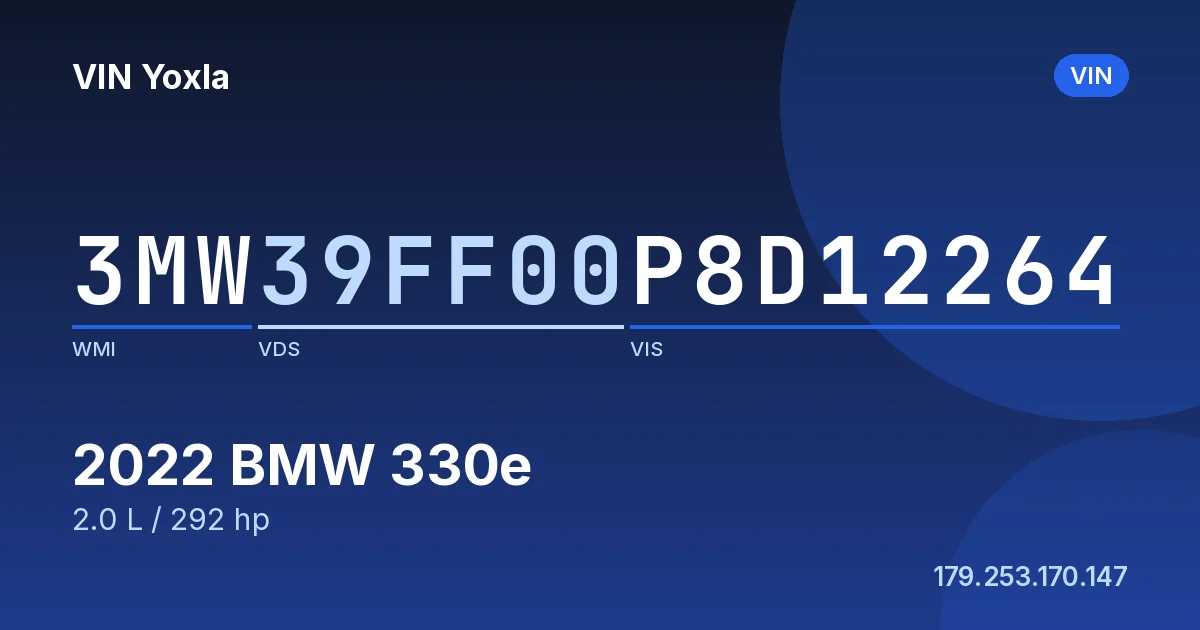 3MW39FF00P8D12264 BMW 330e