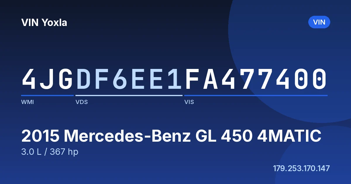 4JGDF6EE1FA477400 Mercedes-Benz GL 450 4MATIC