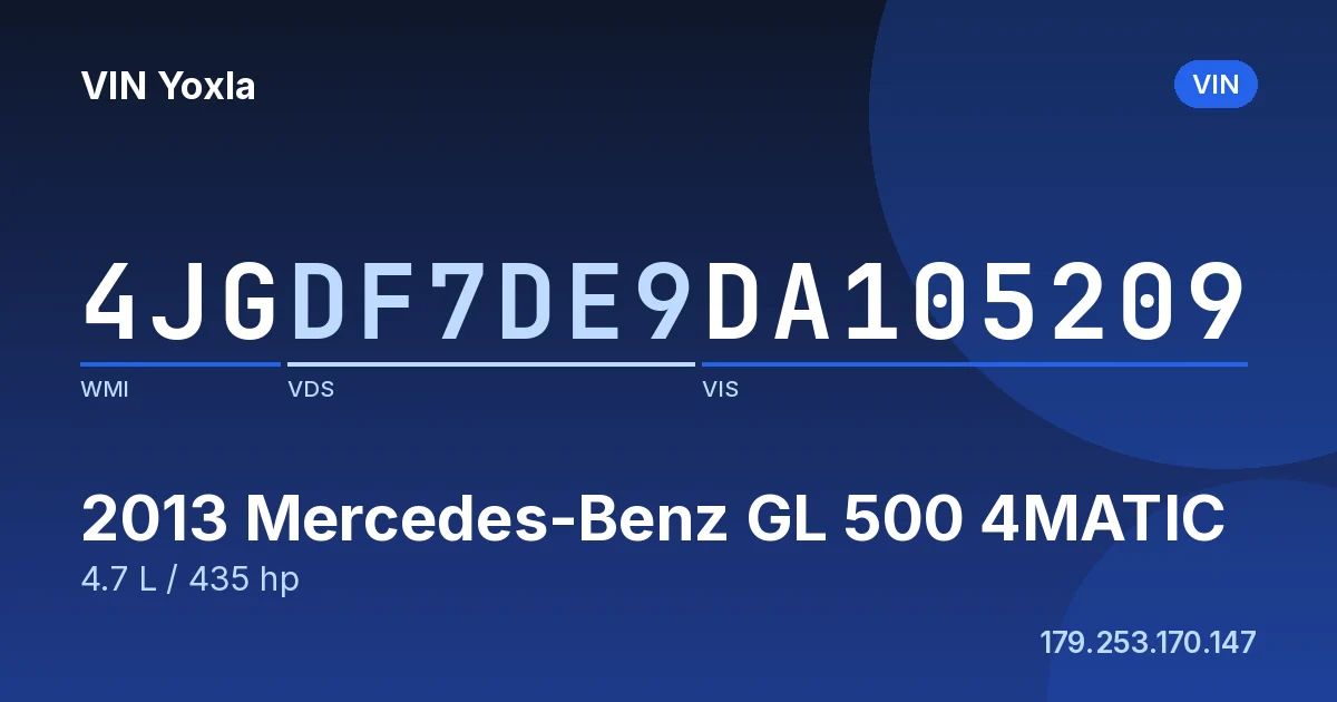 4JGDF7DE9DA105209 Mercedes-Benz GL 500 4MATIC