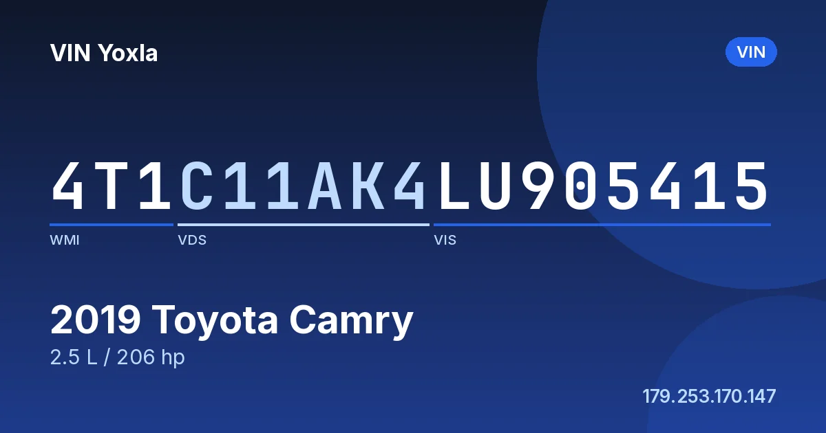 4T1C11AK4LU905415 Toyota Camry