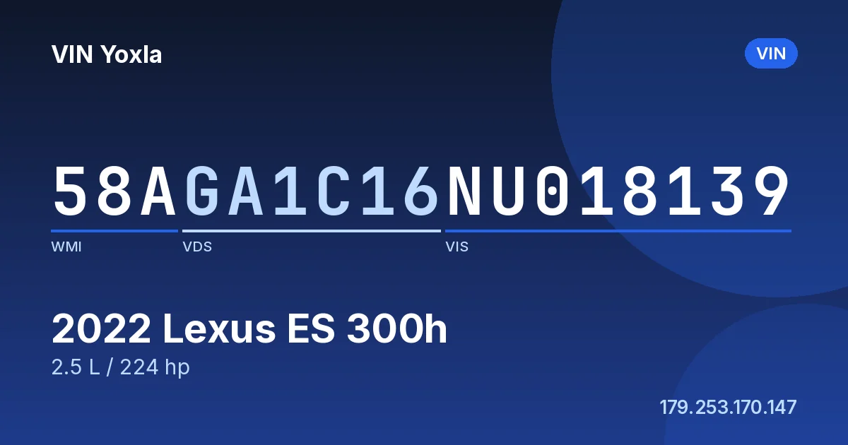 58AGA1C16NU018139 Lexus ES 300h