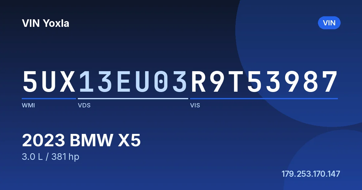 5UX13EU03R9T53987 BMW X5
