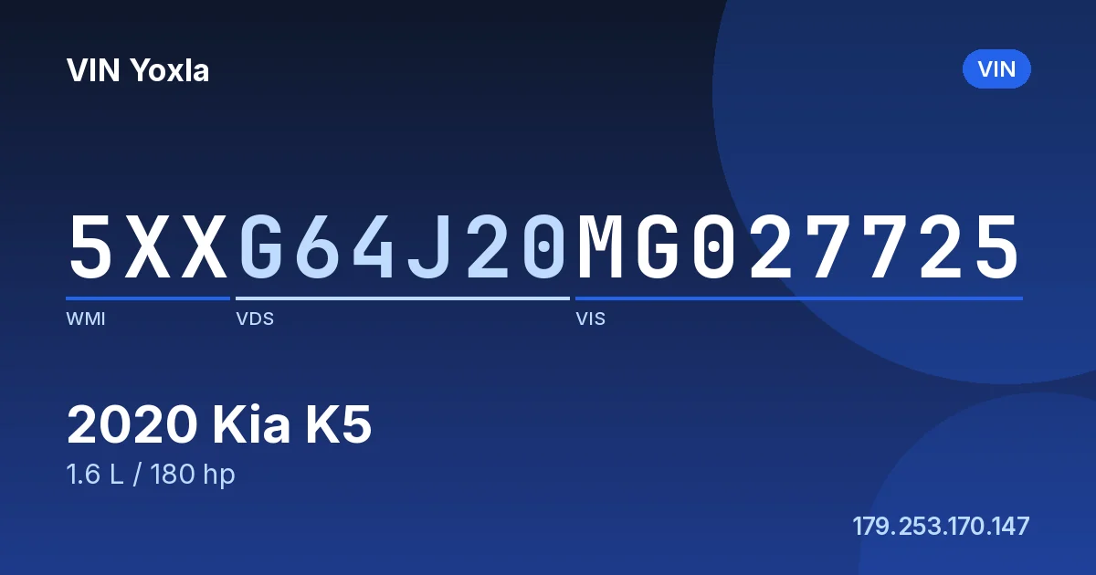 5XXG64J20MG027725 Kia K5