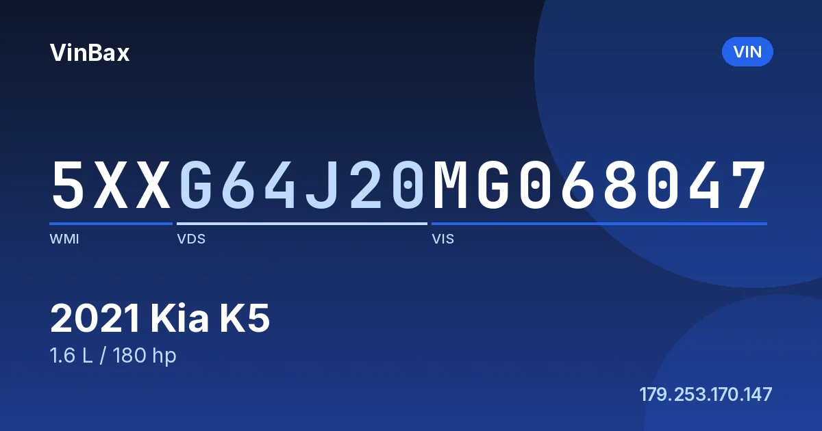5XXG64J20MG068047 Kia K5