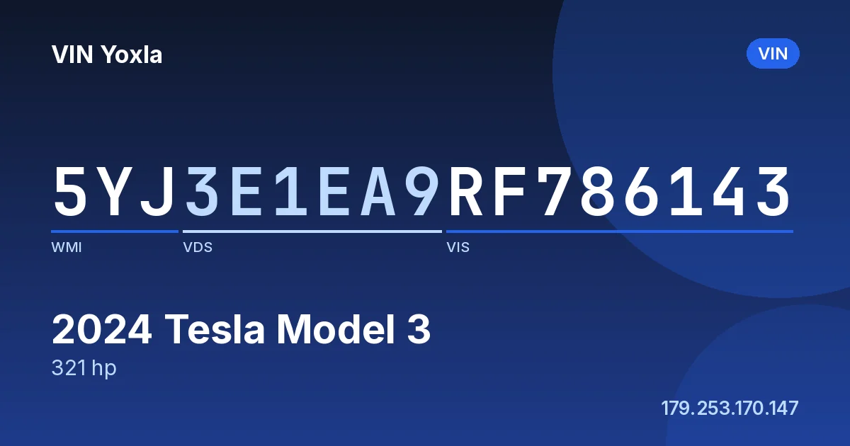 5YJ3E1EA9RF786143 Tesla Model 3