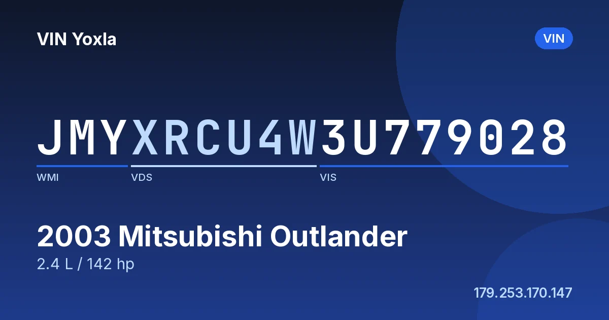 JMYXRCU4W3U779028 Mitsubishi Outlander