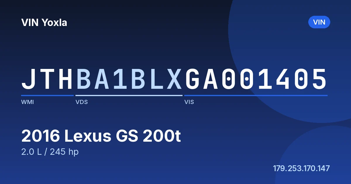 JTHBA1BLXGA001405 Lexus GS 200t