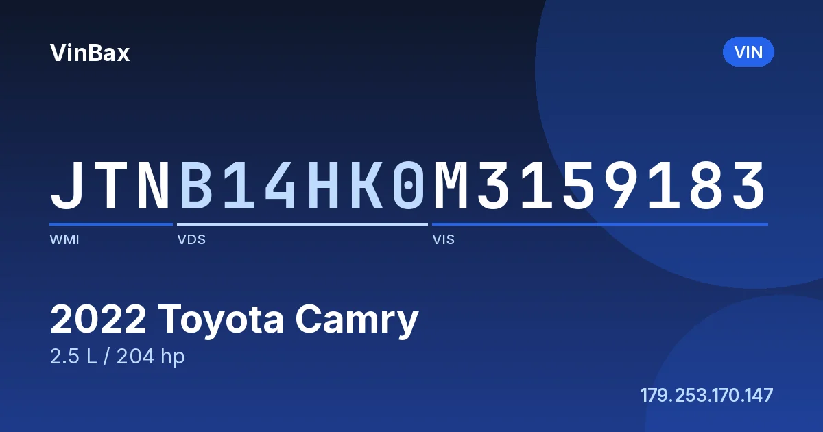 JTNB14HK0M3159183 Toyota Camry