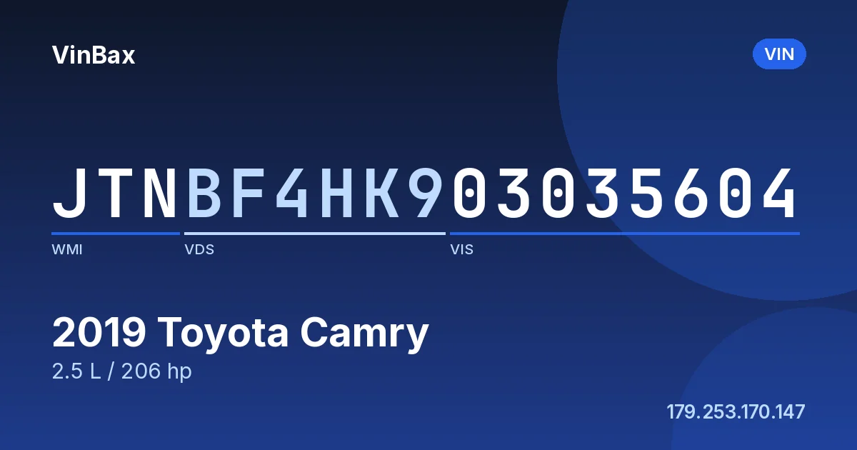JTNBF4HK903035604 Toyota Camry