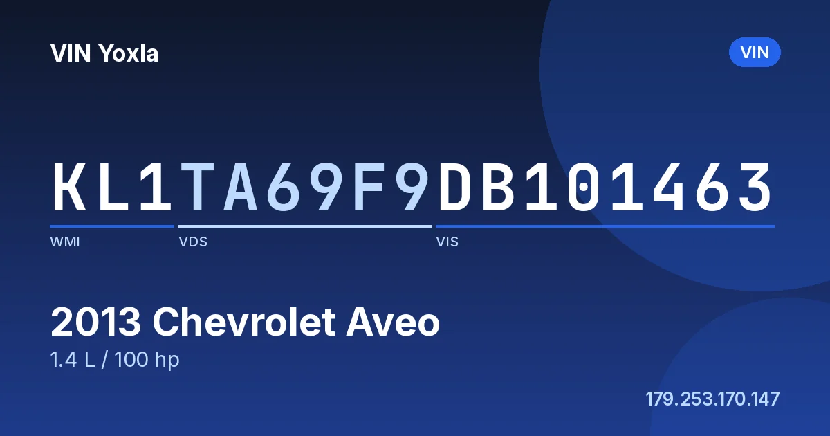 KL1TA69F9DB101463 Chevrolet Aveo