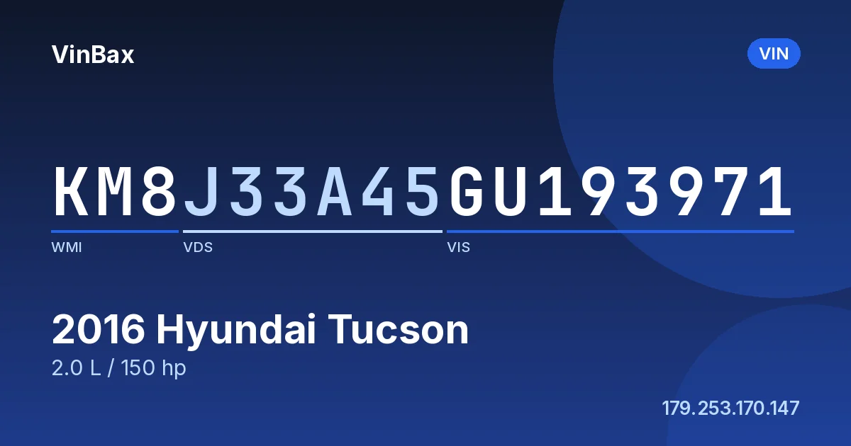 KM8J33A45GU193971 Hyundai Tucson