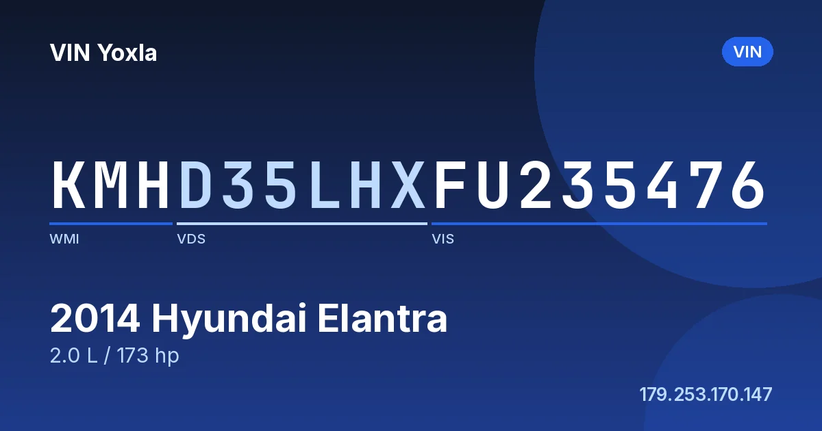 KMHD35LHXFU235476 Hyundai Elantra