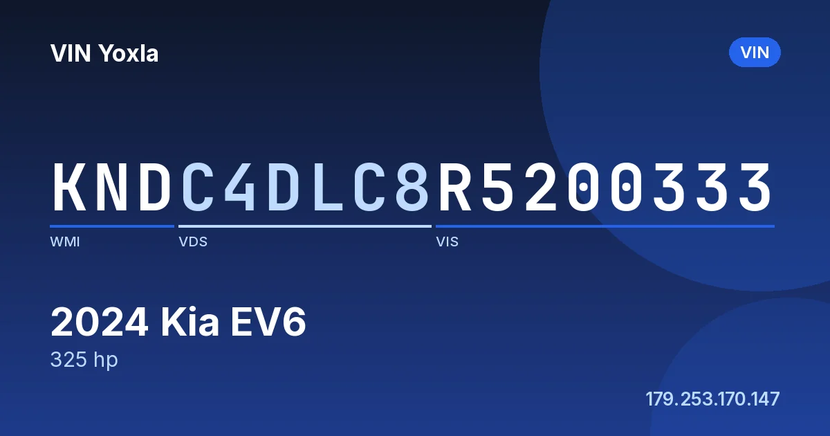 KNDC4DLC8R5200333 Kia EV6