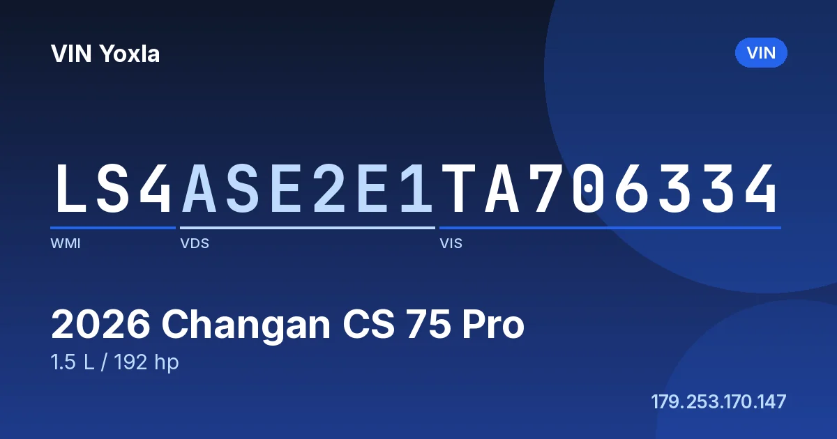 LS4ASE2E1TA706334 Changan CS 75 Pro