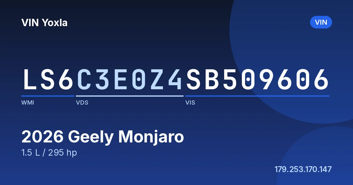 LS6C3E0Z4SB509606 Geely Monjaro