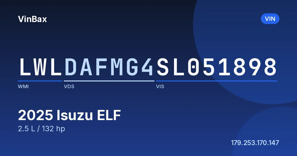 LWLDAFMG4SL051898 Isuzu ELF