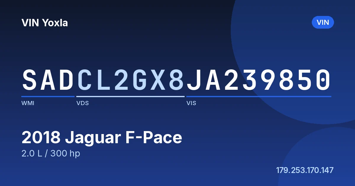 SADCL2GX8JA239850 Jaguar F-Pace