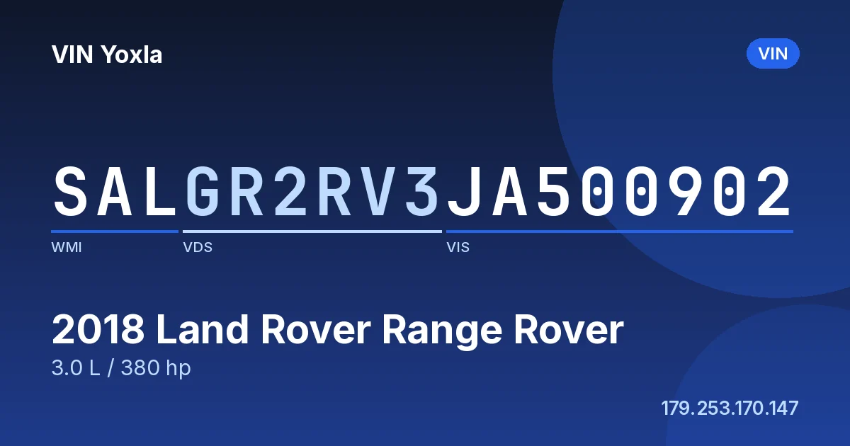 SALGR2RV3JA500902 Land Rover Range Rover