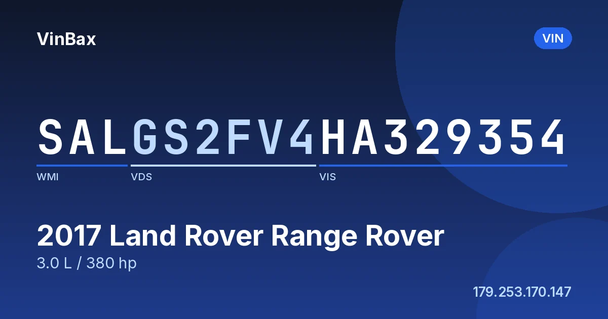 SALGS2FV4HA329354 Land Rover Range Rover