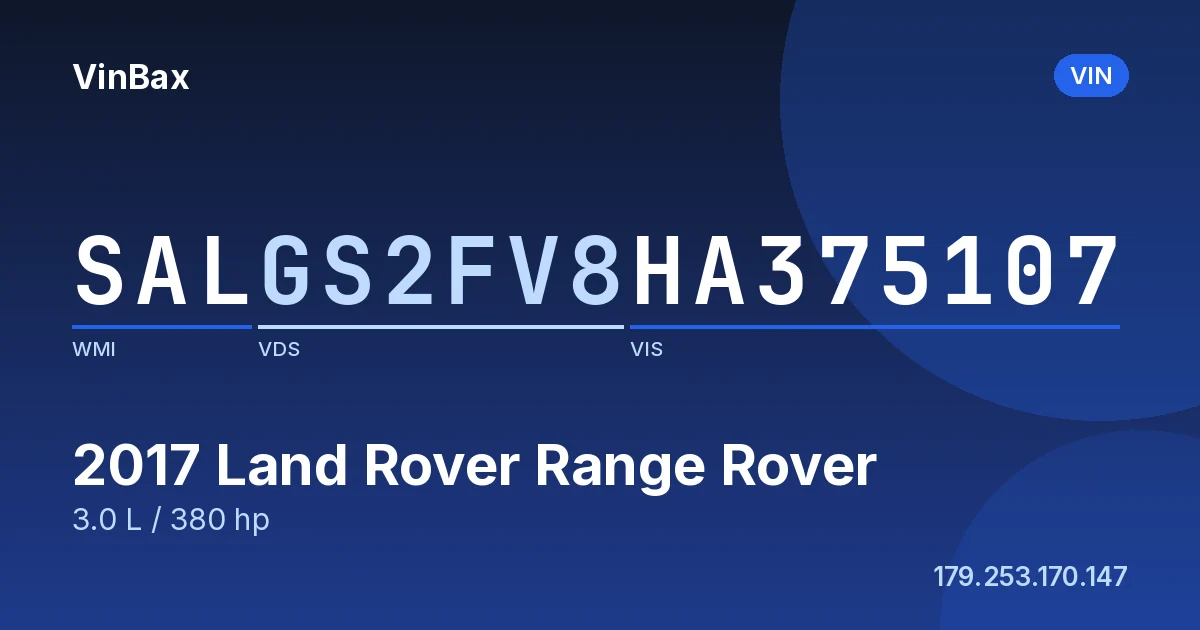 SALGS2FV8HA375107 Land Rover Range Rover