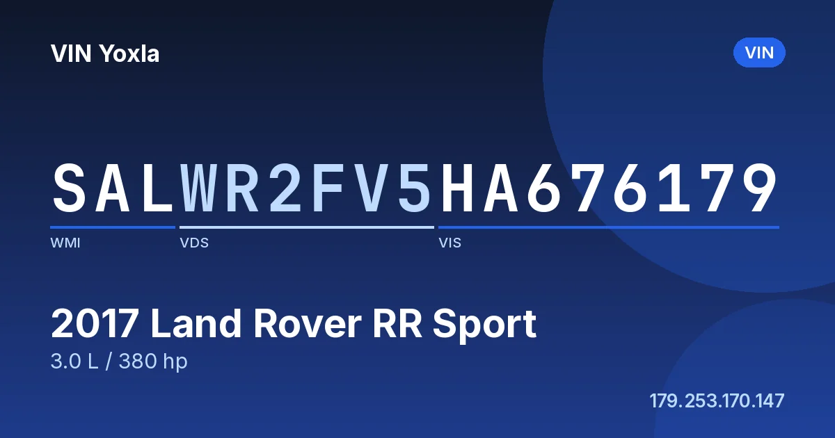 SALWR2FV5HA676179 Land Rover RR Sport