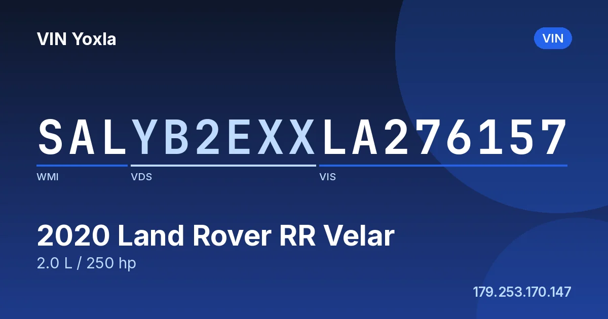 SALYB2EXXLA276157 Land Rover RR Velar