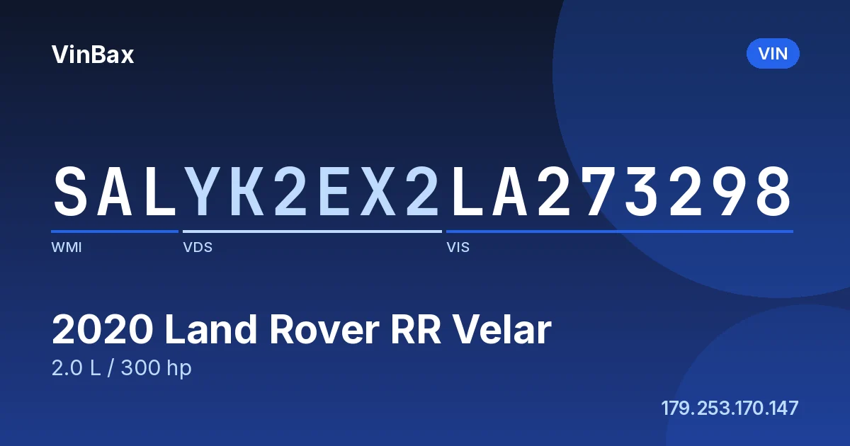 SALYK2EX2LA273298 Land Rover RR Velar