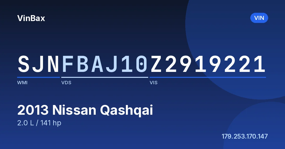 SJNFBAJ10Z2919221 Nissan Qashqai