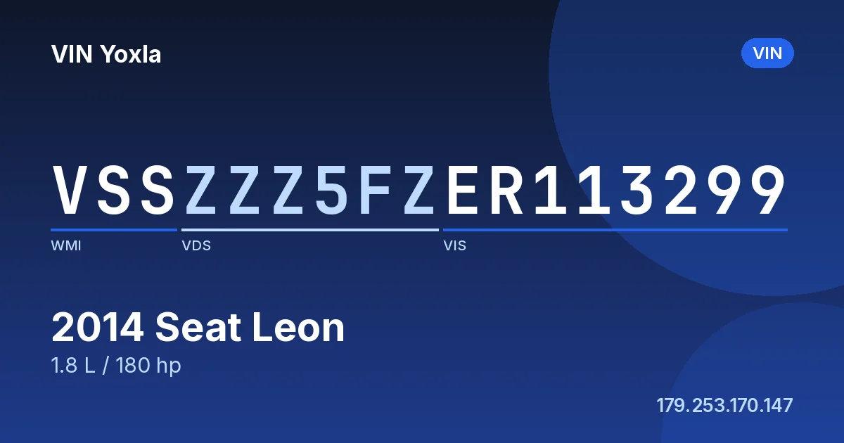 VSSZZZ5FZER113299 Seat Leon