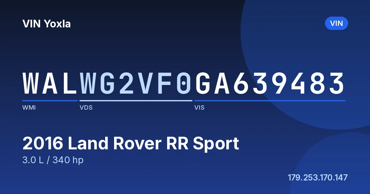WALWG2VF0GA639483 Land Rover RR Sport