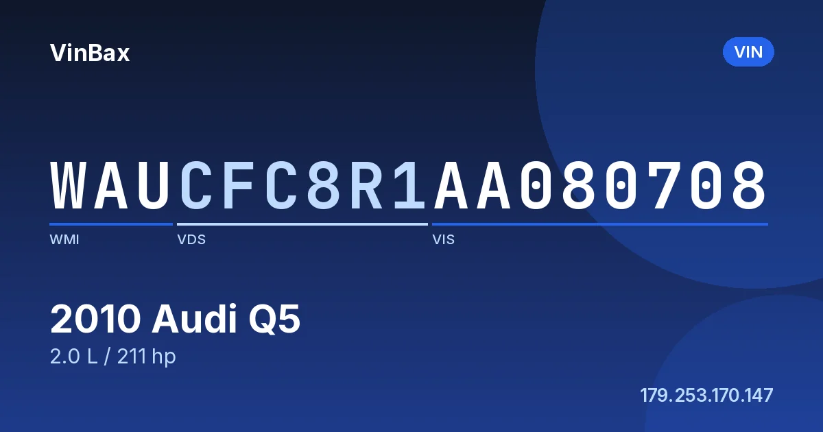 WAUCFC8R1AA080708 Audi Q5