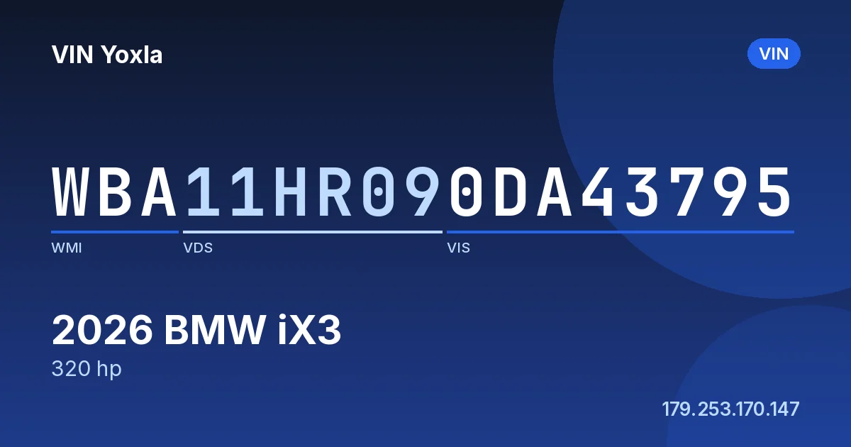 WBA11HR090DA43795 BMW iX3