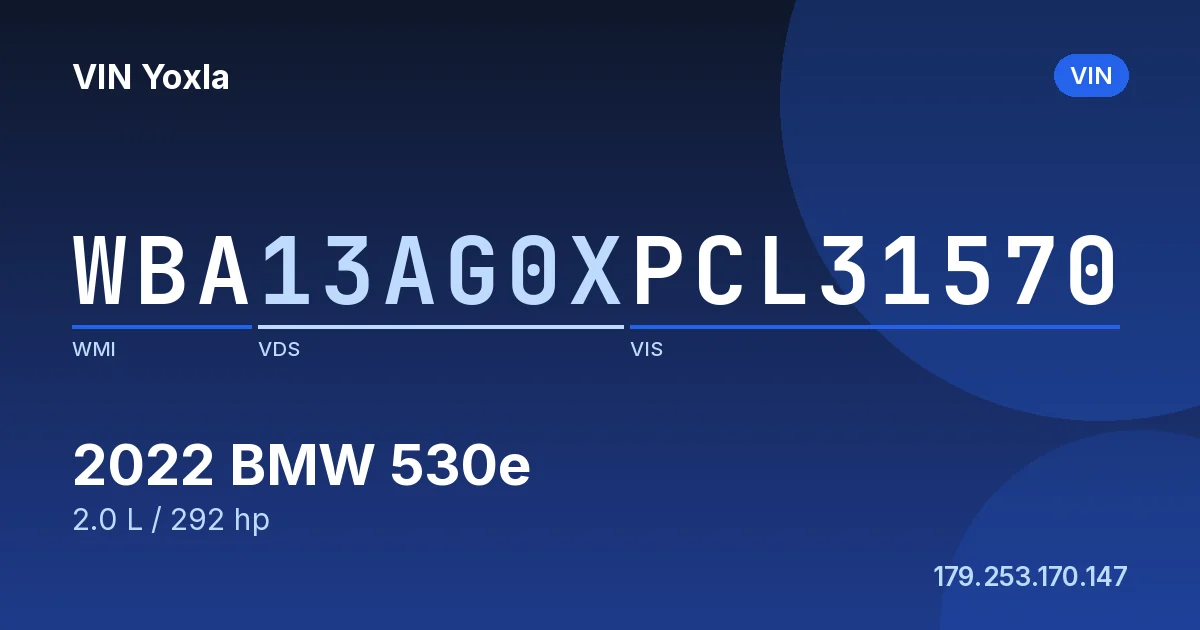 WBA13AG0XPCL31570 BMW 530e