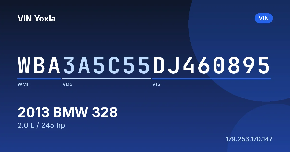 WBA3A5C55DJ460895 BMW 328