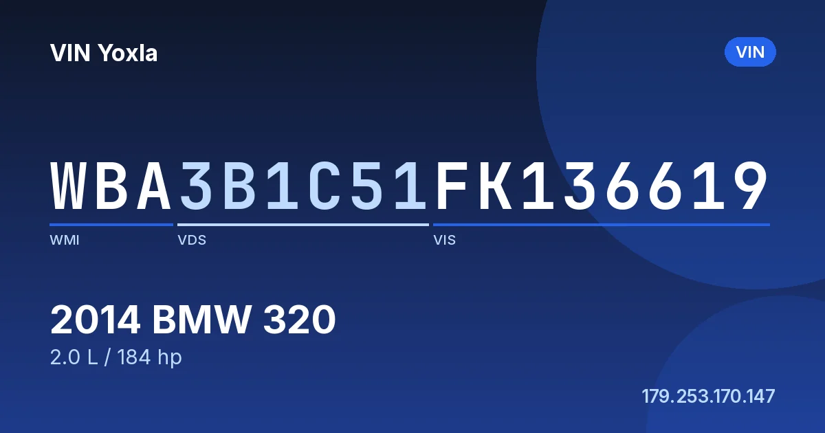 WBA3B1C51FK136619 BMW 320