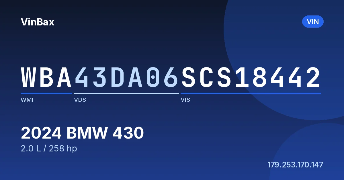 WBA43DA06SCS18442 BMW 430