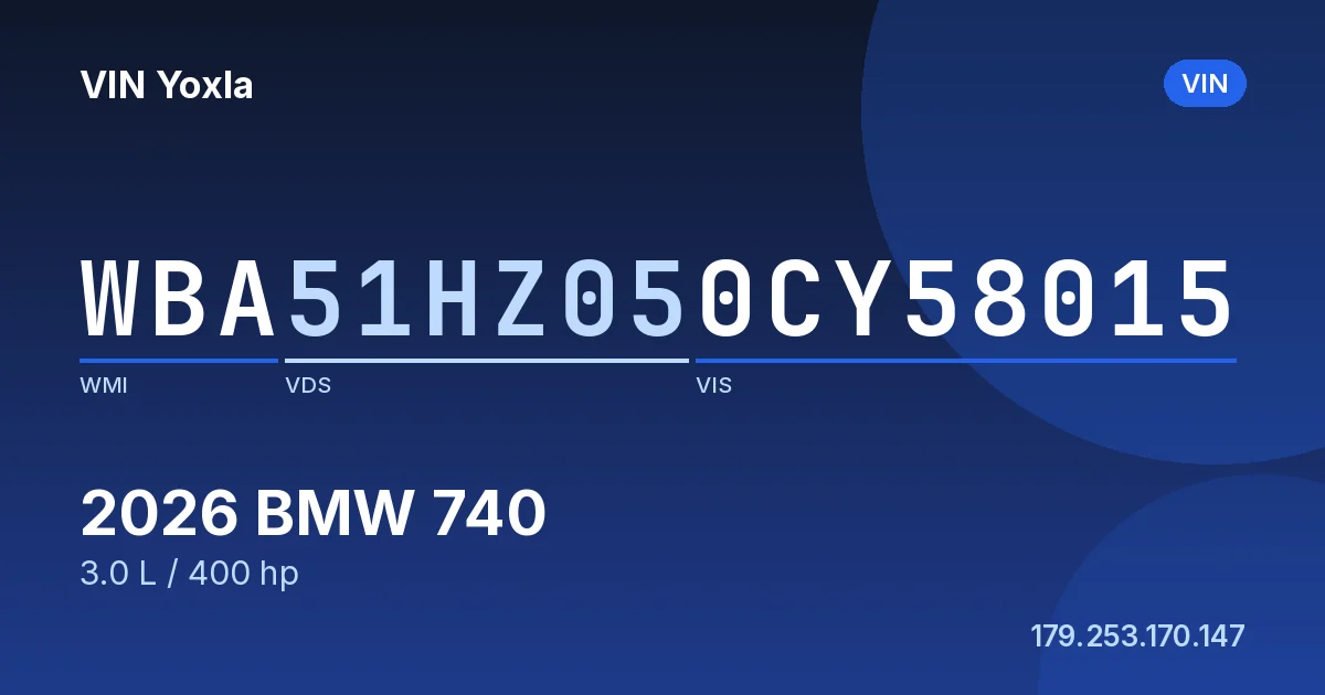 WBA51HZ050CY58015 BMW 740