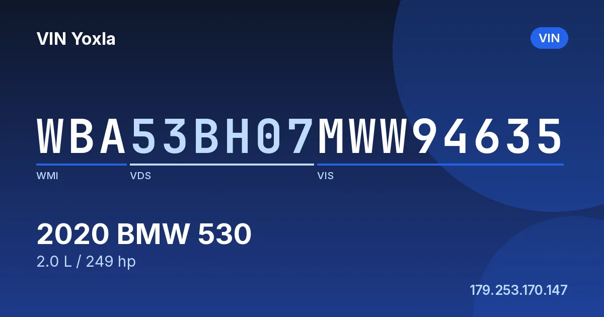 WBA53BH07MWW94635 BMW 530